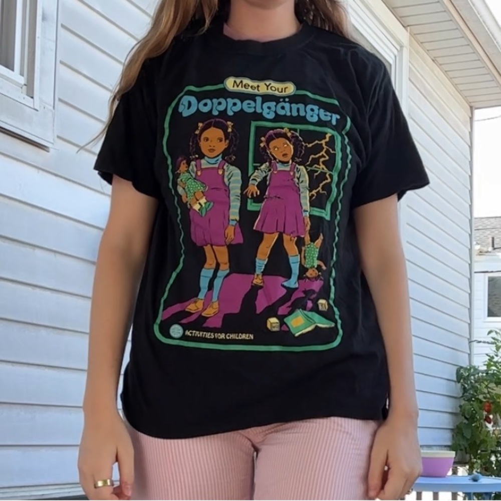 Spooky meet your doppleganger graphic tee